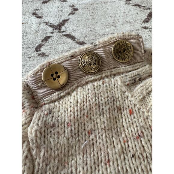 Anthropologie Charlie & Robin Sweater Knit Gold Buttons Large - Picture 7 of 7